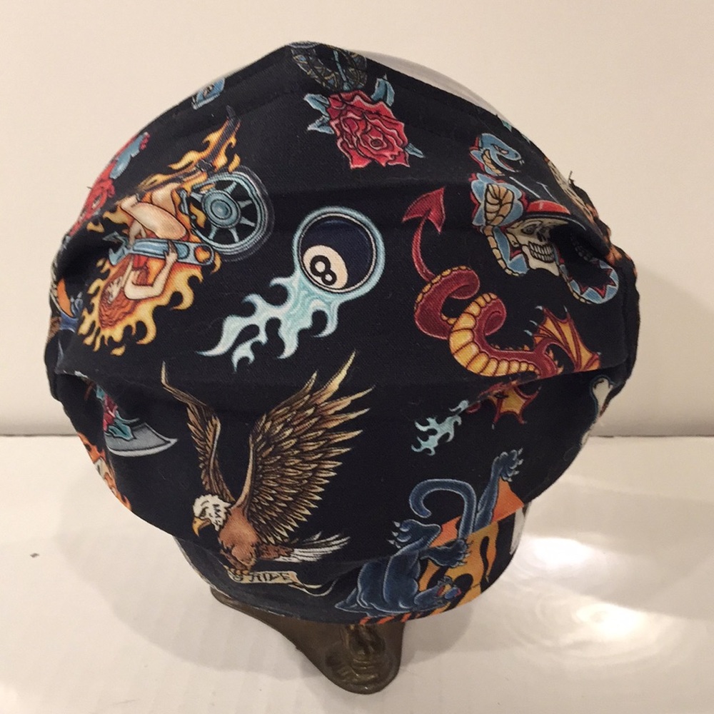 Fun themed pleated surgical style cotton face mask